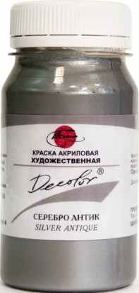 Акрил decolor, старое серебро 100мл